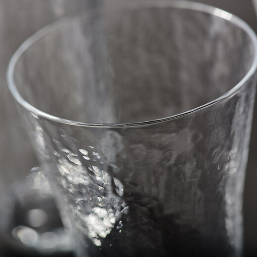 
Cocoa House imported from Japan Toyo Sasaki Hammer Pattern Handmade Glass Beer Juice Drink Cup Japanese Transparent Tea Cup 15902 Wide Mouth Wine Glass 340ml 1