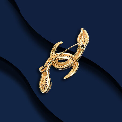 Marco Bizzarri European and American style brooch, fashionable winding snake-shaped brooch, high-end women's high-end light luxury snake animal zodiac corsage, anniversary gift to girlfriend, best friend's birthday, New Year's gift