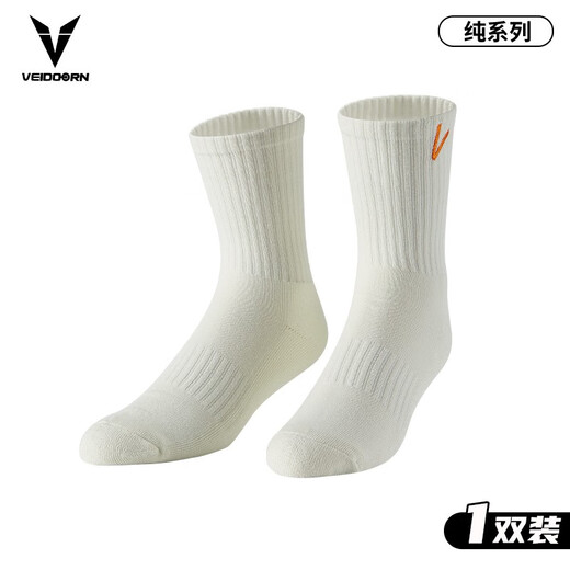 Veidoorn Summer calcetines para hombres calcetines deportivos de toalla transpirable para hombres y mujeres tubos medianos de tubo largo y ocio Beibai [pareja deportiva y casual]
