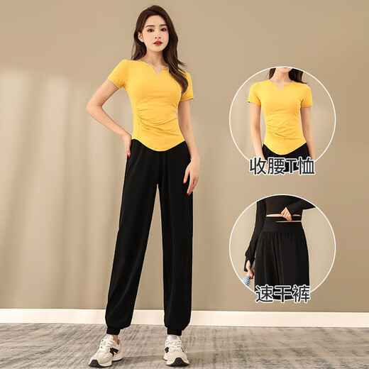 LULU CENTURY summer yoga clothing sports suit for women running breathable quick-drying clothing gym professional Pilates training clothing for women pink and purple top L