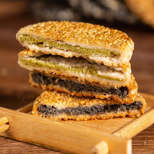 Jubilee snacks Huangshigang cakes, Hubei specialty black sesame cakes, old-fashioned crackers, traditional pastries, snacks, salt and pepper flavor, salty, one Jin Jin is equal to 0.5 kg, 500g is not given as a gift