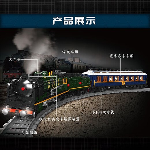 Eisenbahn Fernbedienung Elektrometerbahnen Dampfzug versammelte Bausteine ​​für Jungen und Mädchen Kinderspielzeug Neujahrsgeschenk 12002CX Passagierzug Expansion Box Statisch statisch