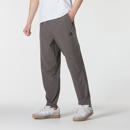 Adidas Herrenhosen, neue sommergewebte, schnell trocknende dünne, atmungsaktive Fitness-Trainings loser Casualhosen, Laufsporthosen, Reißverschlusspocket/Gerade schnell trocken/Hauptempfehlung [Rückkehr zu 5] L (180) empfohlen 155-175jin [Jin gleich 0,5 kg]