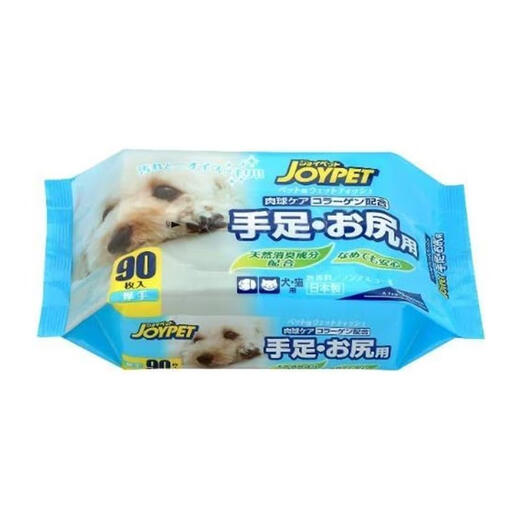 JOYPET [Japan Direct Mail] Pet Wet Wipe Pet Cleansing Foot Bubble Cat and Dog Free Washing Dry Cleaning Wet Wipes for Hands, Foots and Buttocks 90 pieces 40