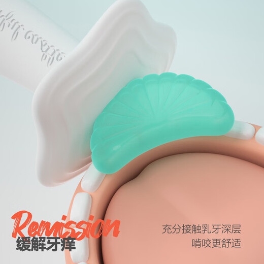 CKBEBE Little Moon Teething Glue Stick Baby Baby Bite Toy 468 Months and Over Teething Period Silicone Super Soft Moon Teething Glue - Nano Silver