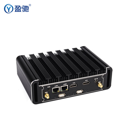 Yingchi mini industrial control host dual HDMI high-definition port dual network port dual serial port micro computer small host embedded small desktop industrial computer i3 4005U + 4G memory + 128G solid state drive