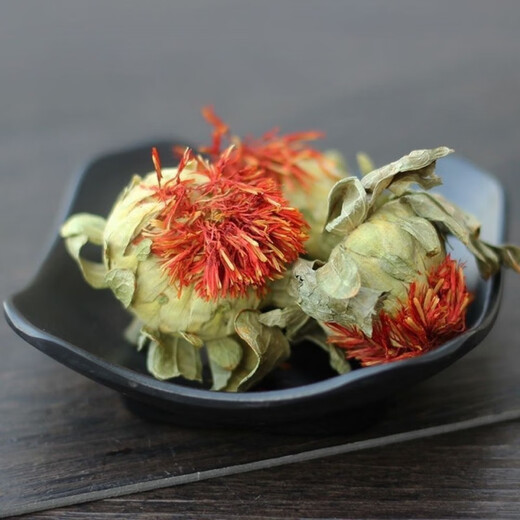 Beijing Tongrentang authentic high-quality saffron flower fruit safflower tea genuine safflower soaked in water and drink new orange pineapple internet celebrity flower tea genuine safflower head 500g
