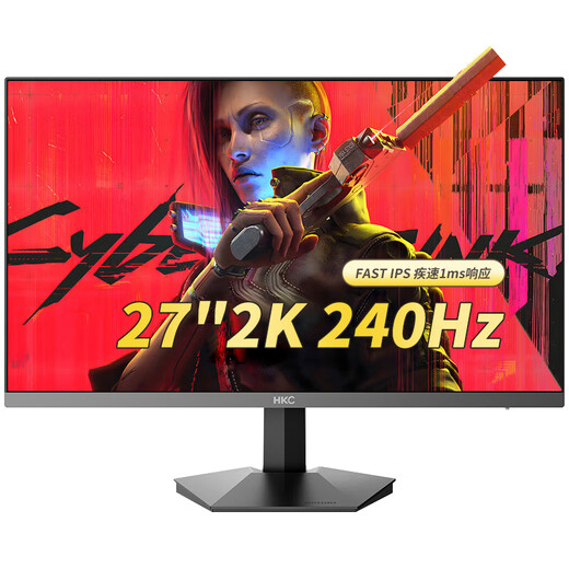 HKC 27英寸 2K 240HZ 电竞显示屏Fast IPS  GTG 1MS低蓝光不闪屏游戏电脑显示屏P3色域  IG27QK升级版 27英寸/2K/240HZ/IG27QK升级版