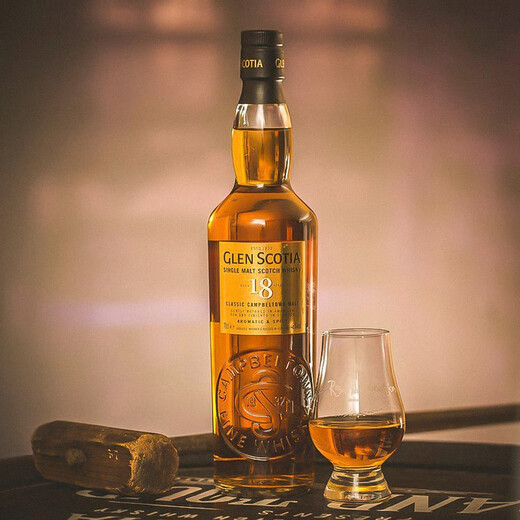 
GlenScotia Double barrel Scotland single malt whiskey licensed GlenScotia imported British foreign wine whiskey GlenScotia 18 years 700mL 1 bottle
