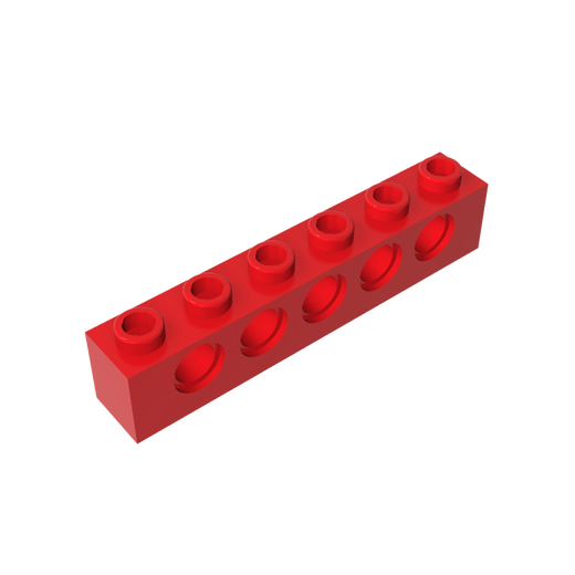 
Domestic building block parts 1x6 5-hole brick compatible 3894 small particle MOC plug-in parts Light gray 5 pieces
