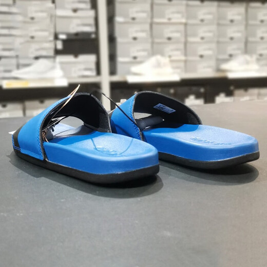 阿迪达斯（adidas）拖鞋男女鞋春季复古运动凉拖轻便休闲沙滩鞋时尚一字拖 GV9713/蓝色 36.5