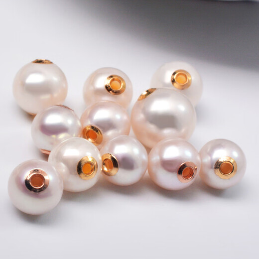DL 1998 Fat Donglai same style 18k gold pearl pendant Fu Moli jewelry natural freshwater passepartout patch Au750 turn single passepartout pendant 18k gold (excluding chain) 5.5-6.5mm