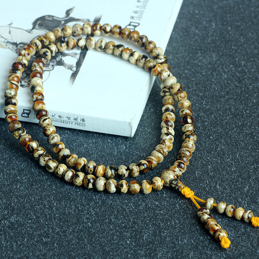 Junpo ceiling-level Fushun amber dried white flower bracelet necklace gold amber blood amber pure water amber plant amber bracelet hp-16