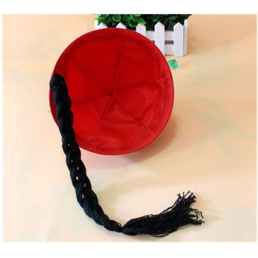 Karond Neues Produkt Kaiserhut Tang Anzug Melon Leder Hut Alte Vermieter Hut Männlicher Kaiser Bräutigam Antike Kostümoper offizieller offizieller schwarzer Gaunthut Erwachsener Wassermelone Weiches Top Gelb Nr. 7 (geeignet für 6-15 Jahre alt)