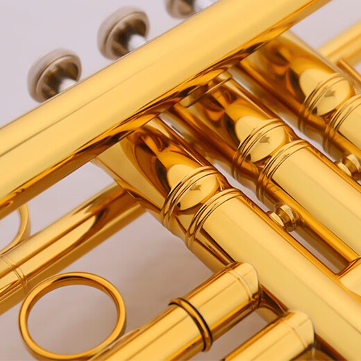 Jinbao trumpet instrument B flat adult children beginner performance grade exam brass nickel-plated Western wind instrument JBTR-050 68 brass Monel Piston