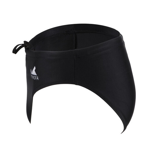 YINGFA swimming trunks men's swimming training competition adults and children rope racing triangle swimming trunks wide-brimmed swimming trunks 9109 9109-1 black 2XL