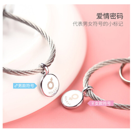 米勒斯（Milesi）情侣款小鲸鱼钥匙扣一对实用简约可爱随身带的钥匙链精致情人挂件 银色+浅金