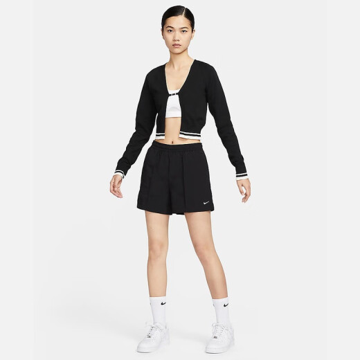 
Nike (NIKE) sweatpants for women in summer fashion casual and versatile mid-waist woven shorts FV6623-010 S