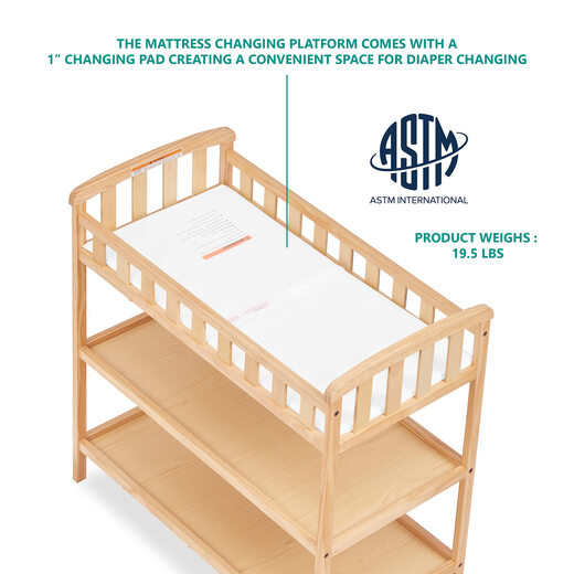 Dream On Me Emily Coussin à langer naturel 1