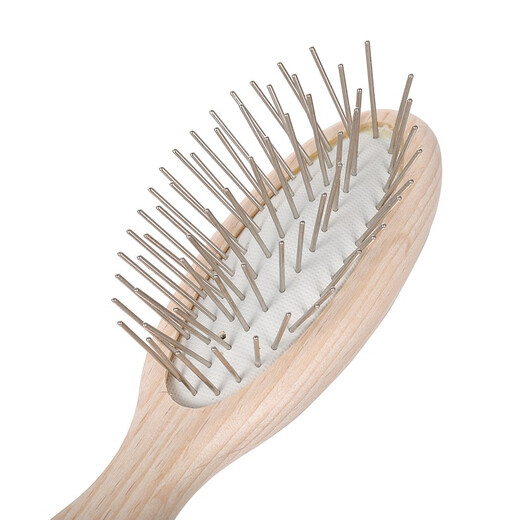 Chris Christensen imported from the United States for pet grooming, cat and dog general grooming and hair protection, wood handle comb, medium and short hair small pet, 20mm mini round handle comb