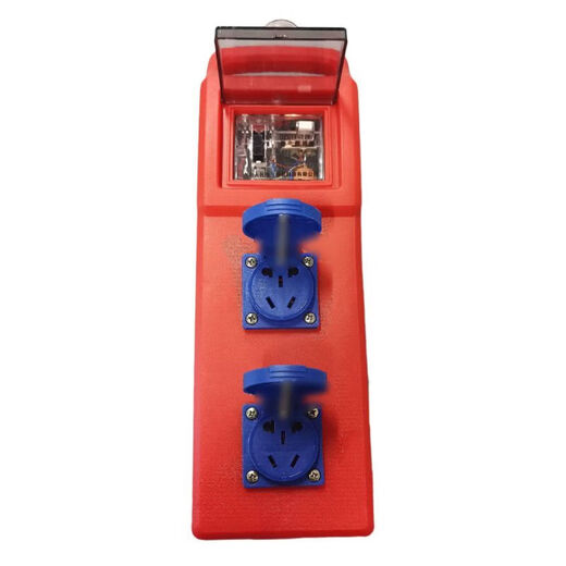 Industrial portable small electrical box waterproof and explosion-proof socket high power leakage automatic protection plug strip construction site installation-free plastic thickened shell male 1 bull plug strip connected to 3 core wire