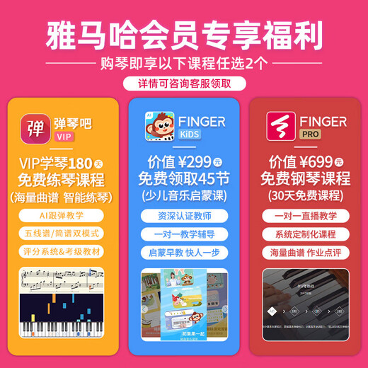 雅马哈P125A P225电钢琴88键重锤成人儿童初学弹唱便携智能数码电子钢琴 P125A黑+X架+单踏板