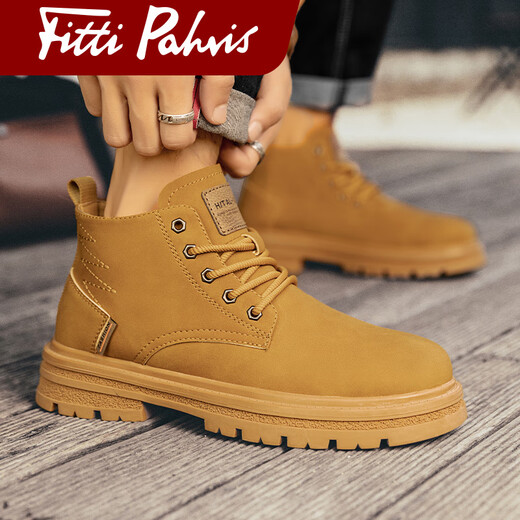 Fitti Pahris Luxury Luxury Martin Boots Men 2025 AUTOMNE NOUVELLE CHAUSSION DE TRAVAIL HAUTS HORTS BOOTS MENS BOOTS MENS BOOTS MENS BOOTS NON SLIP USE-RÉSISTANT ET RÉSISTANTS D'ODOR