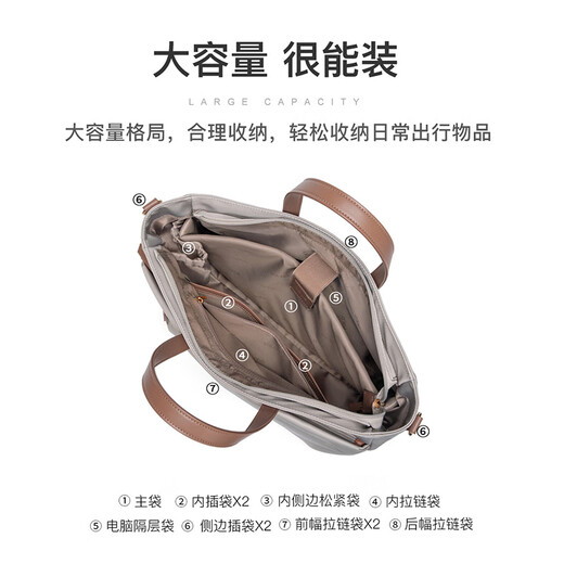 POLO computer bag women's briefcase 14/15.6 inch portable laptop bag business tote bag birthday gift