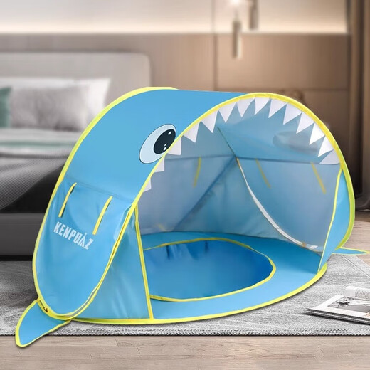 KENPUAZ tent children's indoor installation automatic seaside outdoor play sun protection and sunshade quickly open beach game house Pink-Beach toys