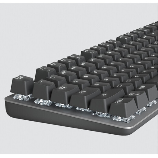 罗技（Logitech） K845有线游戏键盘 机械办公键盘 104键DIY键帽电竞键盘吃鸡键盘 小刘鸭联名节日礼物 【K845小刘鸭系列】 黑色  茶轴