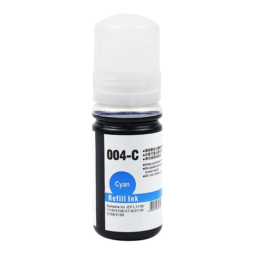 
Jingcheng is suitable for Epson 004 ink L3251 L3258 L3255 L3153 L3118 3158 printer ink [27000 pages]004 Four-color ink set 280ml