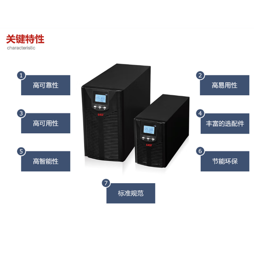 Yishite UPS power supply EA901/1KW EA902/2KW EA903/3KW Industrial control machine UPS power supply EA902S (2KVA/1800W) built-in battery