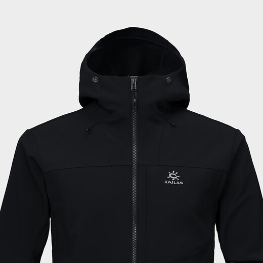KAILAS soft shell jacket for men with velvet, warm, breathable and elastic outdoor windproof and wear-resistant hooded hiking jacket