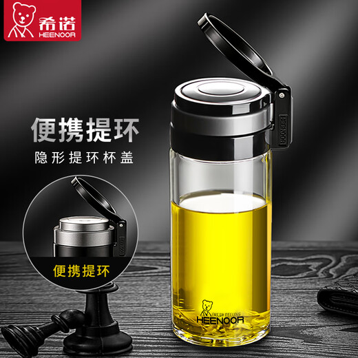 Heenoor Glassbecher Einschicht verdickter Herrenwasser Tasse Flagge Schiffsgeschäft Hitzeresistente transparente Tee Tasse Frauen große Kapazität Tasse für blaue Seilbecher-Set-Glasstil 695ml