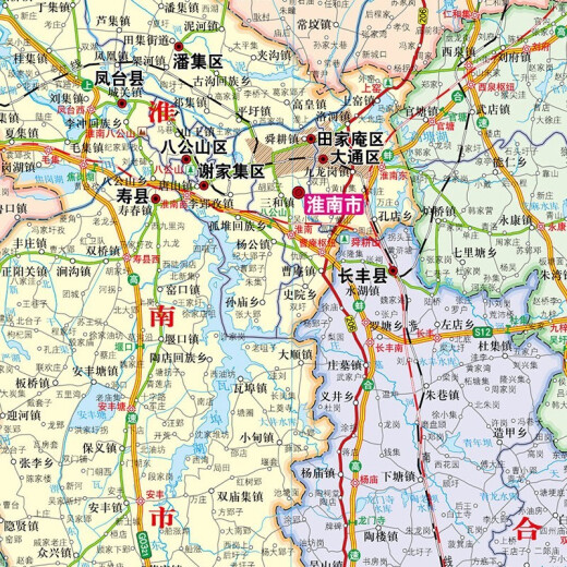 
Anhui map 2025 Anhui Provincial Government Transportation Geographic Map 1068*749 mm