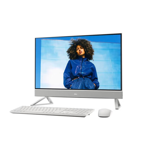 Dell Dell Dell de 27 pulgadas All-in-One Lingyue Insprion 7730 Office Home Computer con teclado inalámbrico y pantalla HD blanca HD blanca de mouse (Old DDR4 DDR5 es opcional) estándar I7-1355U/16GDDR4/1TB Solid State