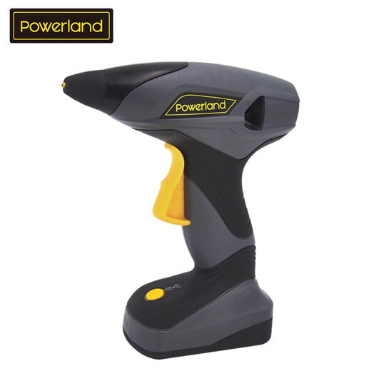 Powerland wireless lithium electric hot melt glue gun rechargeable glue gun universal household DIY handmade glue gun welding gun fast heat 15 seconds to glue out 7mm glue stick 7.2v rechargeable glue gun (grey) free 20 glue sticks