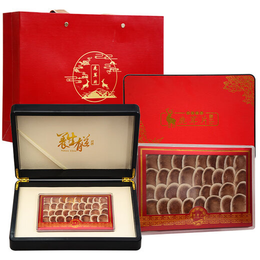 修年堂鹿茸片礼盒长白山粉片血片泡酒煲汤料 送长辈滋补营养品年货礼盒