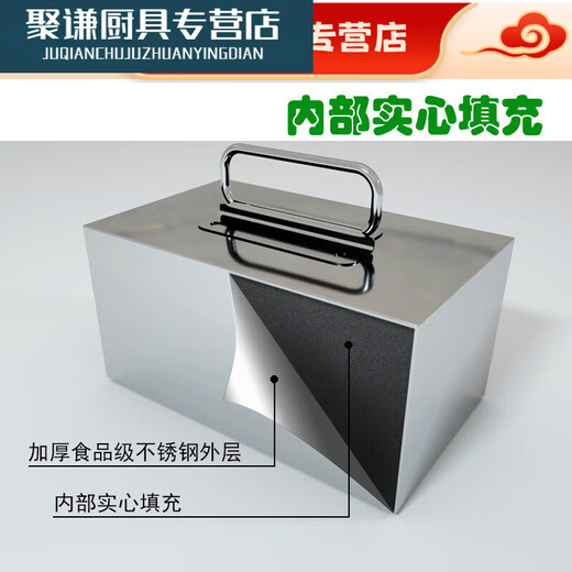 
Tonghuadu stainless steel pressed meat block braised meat block pressing cooker stone pressing cloth block pickles pressing briquette cooked food pressing briquette soup barrel counterweight 5Jin [Jin equals 0.5 kg] thickened model 12201