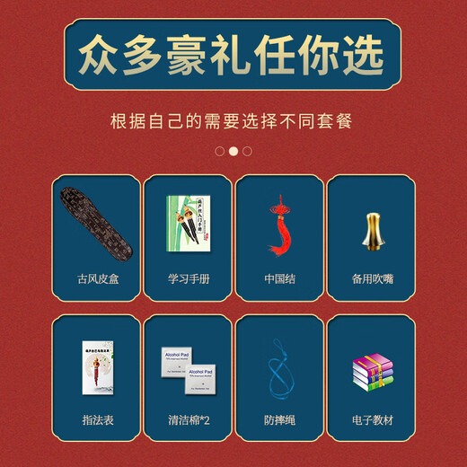 琴吟葫芦丝防摔树脂初学者小学生成人儿童入门演奏降B调C调木民族乐器 C调黑檀色+礼+盒
