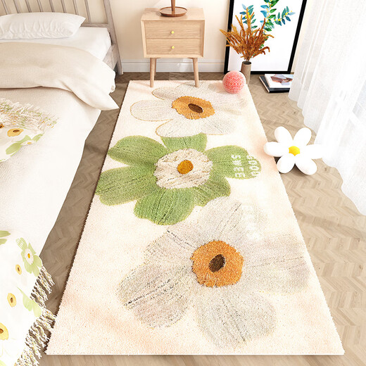 Gudie Carpet Bedroom Bedside Blanket Light Luxurious Anti-fall Children's Thickened Room Girl's Master Bedroom Living Room Under the Bed Little Spring Season 60x160cm