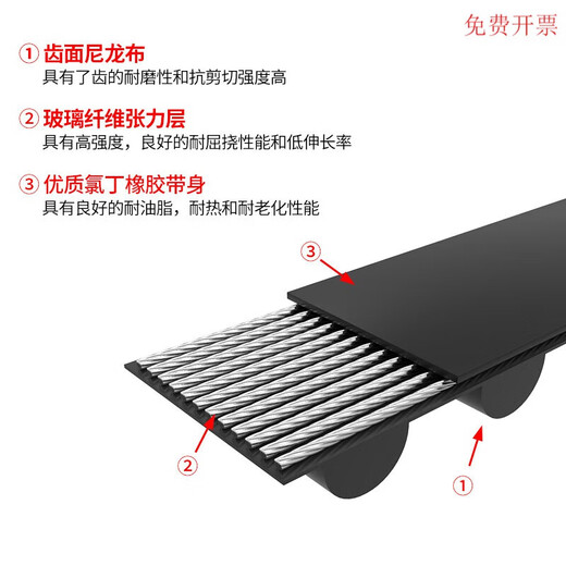 2GT-6mm/10mm high quality rubber open belt timing belt 3D printer transmission belt GT2 high quality rubber quality (6mm) 1 meter price