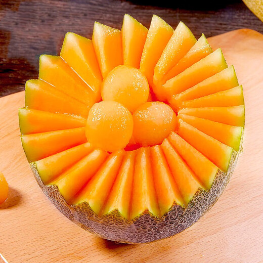 Shouhe Xinjiang Hami Melon Seeds Southern and Northern Early-maturing Super Sweet Xiangfei Reticulated Honeydew Melon Shouhe Xiangyang Hami Melon Seeds 30 capsules 3 high sugar