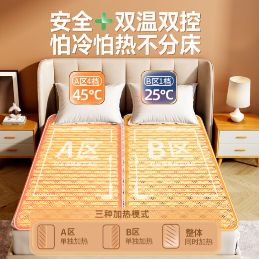 NanJiren electric blanket double electric mattress (1.8 meters long and 1.5 meters wide) automatic power off household dehumidification and timed mite removal