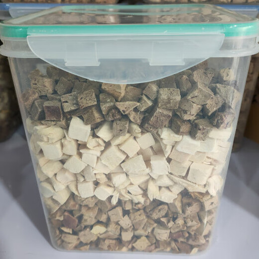 Schwanz Tagebuch Katzen Snacks Haustier einfriergetrocknetes Hühnchenchranulat Hühnerbrust Eimer Hund Haustier Ernährung und Calcium-Reprenish Hähnchen + Rindfleischleber + Hühnerleber (Barrel)