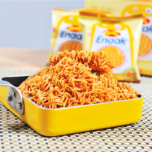 Fideos crujientes de fideos de pollo Gemez (6 paquetes de sabor a la barbacoa + 6 paquetes de sabor picante) 180 g de bocadillos anti-hunger fideos de bocadillo