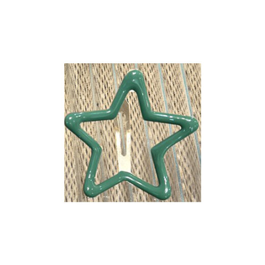 BARY REEF large star hair clip, broken hair clip, star five-pointed star color bb clip, broken hair clip, bangs clip, simple side clip, five-pointed star mixed color (pack of five)