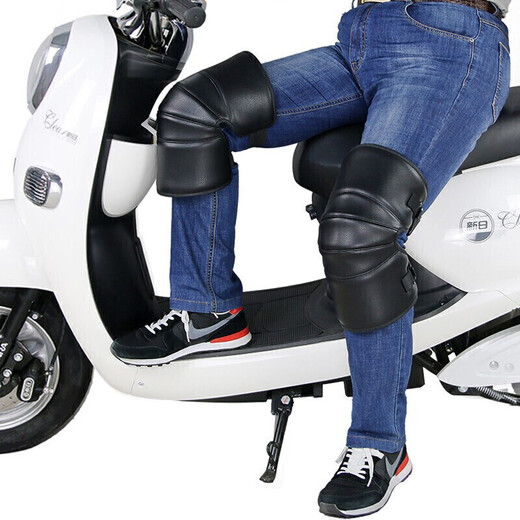 Cavalry company (cavalry) winter riding motorcycle knee pads electric vehicle warm leg guards for men and women windproof and cold protection equipment short style