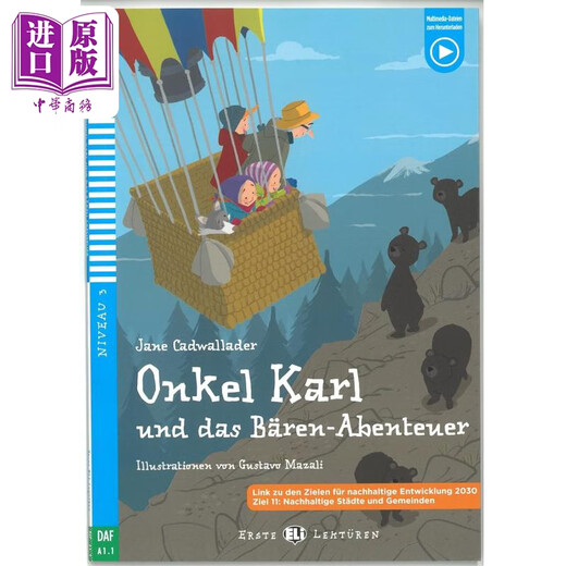 Pre-sale German original ELI Young Readers German A1 Onkel Karl und das Baren-Abenteuer Uncle Karl and the Bear German learning graded books