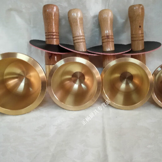 Baichunbao medicine jar copper Cantonese solid copper cup garlic pounder medicine cup Chinese medicine pound medicine jar medicine bowl kitchen extra large diameter 14 height 12 wall thickness 1 cm